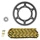 KIT CHAINE ADAPTABLE DERBI 50 SENDA DRD SM XTREME 2011>2017 420 11x53 (DIAM COURONNE 108/123/6.5) (DEMULTIPLICATION ORIGINE) -AFAM
