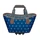 SINGLE BAG FOR BICYCLE-REAR- RACKTIME AGNETHA BLUE - On rear luggage rack (L 34cm x L 26cm x h 37cm)  -- COMPATIBLE RACKTIME SNAP-IT SYSTEM.