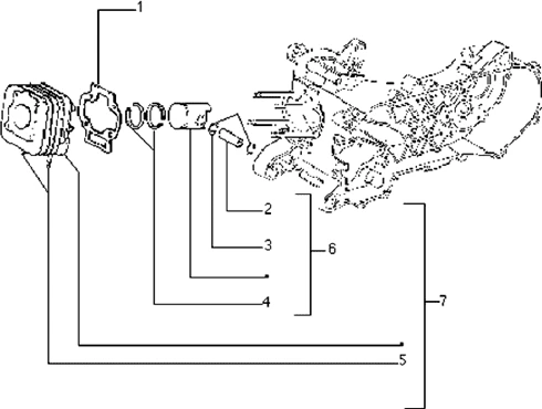 Ensemble cylindre-piston-axe de piston