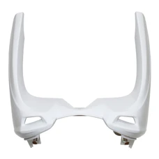 CARENAGE/TABLIER AV SCOOT ADAPTABLE MBK 50 NITRO 2013>/YAMAHA 50 AEROX 2013> BLANC BRILLANT (INFERIEUR)  -P2R-