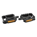 FLAT PEDAL FOR URBAN BIKE- NEWTON -RESIN-BLACK- 9/16" ON BEARINGS (PAIR)