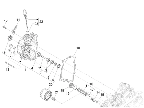 Couvercle volant magnetique - Filtre à huile