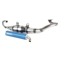 POT SCOOT YASUNI R VERNI POUR MBK 50 NITRO, OVETTO/YAMAHA 50 AEROX, NEOS/MALAGUTI 50 F12/APRILIA 50 SR (SILENCIEUX BLEU AZUR) -TUB902A