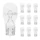 AMPOULE/LAMPE STANDARD 12V 10W CULOT W2,1x9,5d NORME T13 WEDGE BLANC (CLIGNOTANT) (BOITE DE 10)  -FLOSSER-
