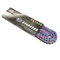 CHAINE MOTO VOCA 420 RENFORCE COULEUR NEO-CHROME 136 MAILLONS