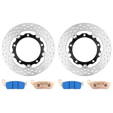 DISQUE ET PLAQUETTE DE FREIN ADAPTABLE SUZUKI 650 BURGMAN 2004>2020 AV (PACK FREINAGE/ENSEMBLE DISQUE FLOTTANT x2, PLAQUETTE x2) -NEWFREN