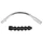 V-BRAKE CABLE NOODLE - NEWTON 90- WITH RUBBER PIPE (PER UNIT ON CARD)