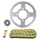 KIT CHAINE ADAPTABLE SUZUKI 125 VL INTRUDER 1999>2008 428 14x56 (DIAM COURONNE 76/100/10.5) (DEMULTIPLICATION ORIGINE) -AFAM