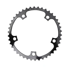 CHAINRING FOR ROAD BIKE- 5 Arms- 44T.Ø 130 -INNER- ALUMINIUM BLACK- 7075 TA ALIZE (SHIMANO TYPE) 8/9/10 Speed