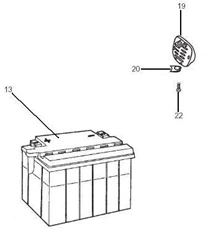 Relais - Batterie - Avertisseur sonore