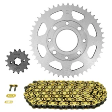 KIT CHAINE ADAPTABLE HONDA 125 CB 1972>1976, K5 1975>1981, JX 1975>1979 428 15x47 (DIAM COURONNE 58/90/8.5/10.5) (DEMULTIPLICATION ORIGINE) -AFAM