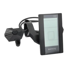 COMPTEUR / DISPLAY AVEC UNITE DE COMMANDE VAE BAFANG DP C965 UART POUR MOTEUR CENTRAL NOIR (SUPPORT 22,2/31,8 mm LONGUEUR CABLE 500 mm)