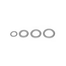 DRAIN PLUG GASKET SET ( 4 GASKETS) - ALUMINIUM - Ø 8 x 12 x 1,00 mm + Ø 10 x 16 x 1,50 mm + Ø 12 x 18 x 1,50 mm + Ø 14 x 20 x 1,50 mm -SELECTION P2R