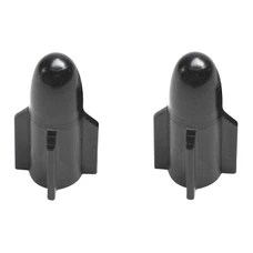 BOUCHON DE VALVE SCOOT/CYCLO REPLAY VS ROCKET ALU NOIR  (PAIRE)