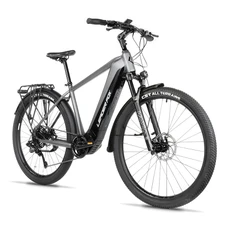 VELO ELECTRIQUE/VAE CITY 28 LEADER FOX BARNET HOMME GRIS 9V MOTEUR CENTRAL BAFANG M510 36V 95Nm BATTERIE 20Ah (19'' - h48cm - TAILLE L - POUR ADULTE DE 178cm à 185cm)