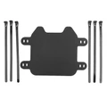 PLAQUE NUMERO/TETE DE FOURCHE MOTO AV ADAPTABLE SUR RON LIGHT BEE NOIR -P2R