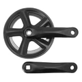 PEDALIER CITY/VTT PROWHEEL MANIVELLES ALU NOIR 140mm 38D. DOUBLE FLASQUE CHAINE 2.38 (3/32") (BOITIER 117,5mm)