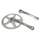 CHAINSET FOR URBAN BIKE- STRONGLIGHT SL55 -ALUMINIUM- -SILVER- 170mm 44T. CHAIN 2.38 (TAPERED SQUARE 115mm)