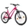 VELO MUSCULAIRE VTT 26 LEADER FOX MXC ROSE 8V CADRE 14 POUCES (TAILLE JUNIOR FILLE 140 à 148 cm)