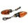 TURN SIGNAL FOR 50cc MOTORBIKE BETA 50 RR 2008> ORANGE/BLACK REAR (756896) (CEE APPROVED) (PAIR) -SELECTION P2R
