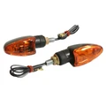 TURN SIGNAL FOR 50cc MOTORBIKE BETA 50 RR 2008> ORANGE/BLACK REAR (756896) (CEE APPROVED) (PAIR) -SELECTION P2R