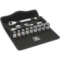 CLIQUET WERA 8100 ZYKLOP METAL 1/4 METRIQUE AVEC DOUILLES CHROME MOLY (SET 13 PIECES) -MARQUE ALLEMANDE POUR LES ATELIERS