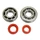 ROULEMENT D'EMBIELLAGE + JOINT SCOOT P2R ADAPTABLE PEUGEOT 50 SPEEDFIGHT 2, TKR, TREKKER (AVEC POMPE DELLORTO) (KIT SKF SC04A47CS+ 6204 POLYAMIDE C4/JOINT RACING ROUGE)
