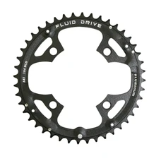 CHAINRING FOR MTB- Ø104 - 4arms-. 44 TEETH external Ø.104 BLACK- OUTER- SUNRACE ALUMINIUM and others