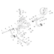 Groupe pédales - Leviers 