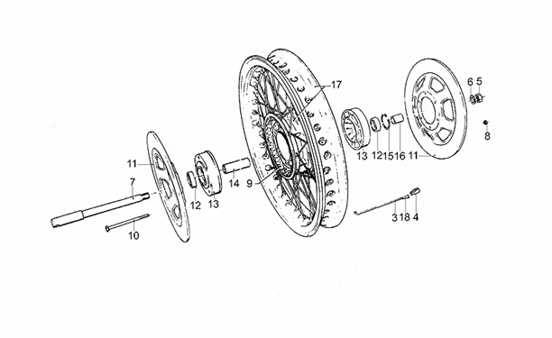 Roue av rayons