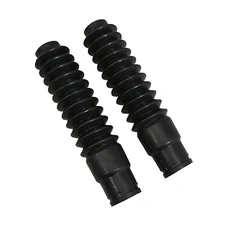 SOUFFLET DE FOURCHE CYCLO  DIAM INT 26 ET 32mm - LONGUEUR 220mm  ADAPTABLE MBK 50 EV  (PAIRE)  -SELECTION P2R-
