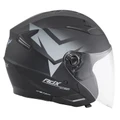 CASQUE JET SCOOT ADX AJ150 GRAPHIC NOIR/GRIS MAT XXL (DOUBLE ECRAN) (ECE 22.06)