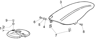 Logement roue - Garde boue