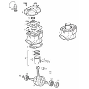 Arbre moteur - Cylindre - Piston