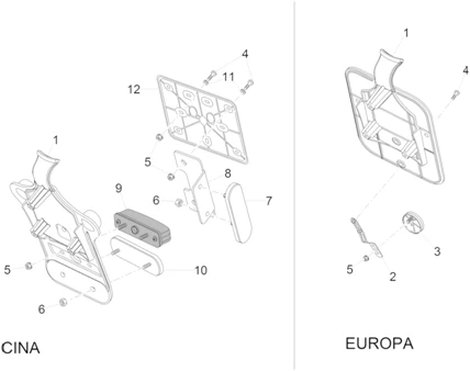 Carrosserie arriére II- Porte-plaque