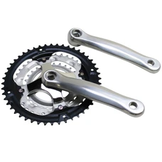 CHAINSET FOR MTB- P2R 7/8 Speed -ALUMINIUM- -SILVER- 170mm 48-38-28 (BOTTOM BRACKET 118mm)