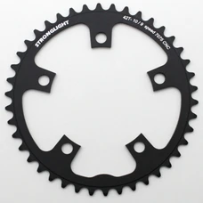 CHANRING FOR ROAD BIKE-5 arms- 42T. Ø110 "INNER" BLACK -ALUMINIUM- STRONGLIGHT 9/10 Speed (SHIMANO TYPE)