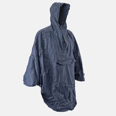 PONCHO / CAPE ANTI PLUIE ADULTE P2R S/M BLEU MARINE WATERPROOF AVEC CAPUCHE - TAILLE 1.60 à 1.78m