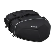 SACOCHE CAVALIERE LATERALE SHAD E48 EXTENSIBLES DE 23 A 29L SEMI-RIGIDES (fixatIon SIDE BAG HOLDER vendue séparément) (X0SE482) (VENDU A LA PAIRE)