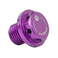 BOUCHON D'HUILE SCOOT KRM PRO RIDE POUR MBK 50 BOOSTER, STUNT, NITRO, OVETTO/YAMAHA 50 BWS, SLIDER, AEROX, NEOS ALU CNC VIOLET