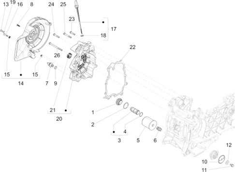 Couvercle volant magnetique - Filtre à huile