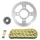 CHAIN AND SPROCKET KIT FOR DAELIM 125 ROADSPORT 2008>2016 428 14x45 (REAR SPROCKET Ø 58/90/10.5) (OEM SPECIFICATIONS) -AFAM