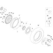 Roue arrière