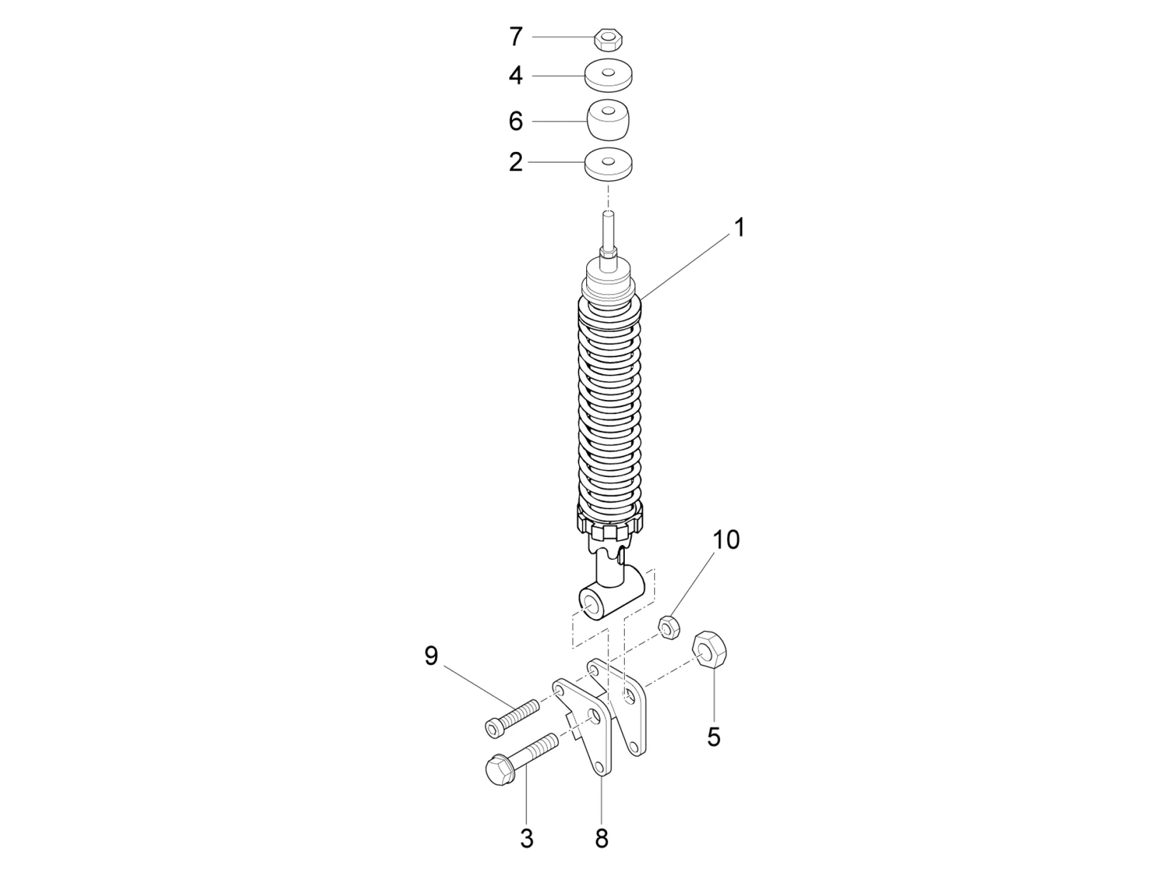 Suspension arrière - Amortisseur/s