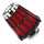 FILTRE A AIR MALOSSI E5 DROIT DECENTREE POUR PHBG 15-21 NOIR MOUSSE ROUGE D.32mm (SAUF PEUGEOT) (04241250)