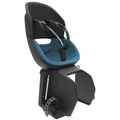 PORTE BEBE/SIEGE ENFANT ARRIERE PRODIGEE ICON A FIXER SUR PORTE BAGAGE FIXATION ETAU NOIR COUSSIN BLEU AVEC SERRURE (JUSQU'A 22 kg MAX) (HOMOLOGUE CE EN 14344)