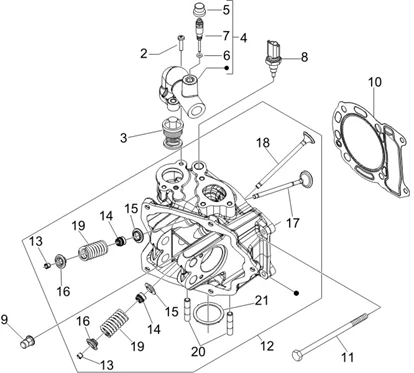 Ensemble culasse - Soupape