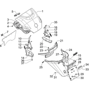 Couvercle arrière - Pare-boue