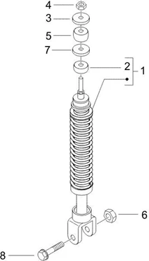 Suspension arrière - Amortisseur/s