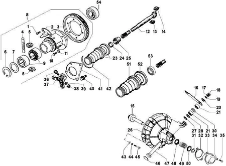 Transmission arriere